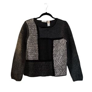 Liz Claiborne Gray Geometric Sweater